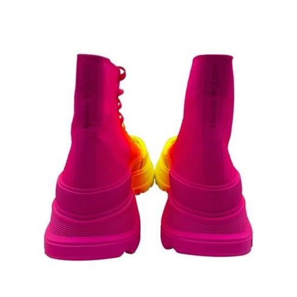 Alexander McQueen Men’s GradientSneaker Boots – Yellow/Orange/Pink – Size IT 40 main image 9